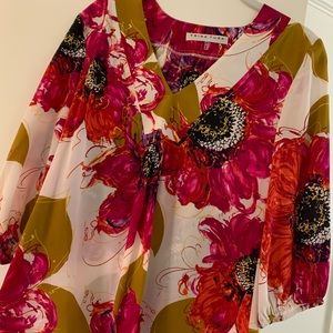 Trina Turk floral blouse
